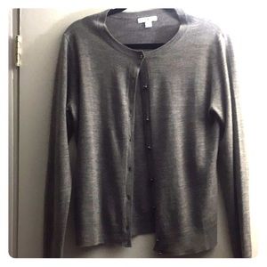 Gray cardigan